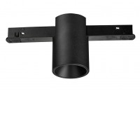 OBELIX 7W Bodové svítidlo do mag. systému, těleso kov, povrch černá, LED 7W, 432lm, teplá 3000K/neutrální 4000K, Ra90, 48V, IP20, rozměry d=53mm, h=81mm.