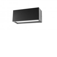 VSET III 1x18W E27 IP54 Nástěnné venkovní svítidlo, těleso hliník, povrch černá antracit, difuzor plast opál, pro žárovku 1x18W, E27, 230V, IP54, rozměry 250x110x100mm, svítí dolů.