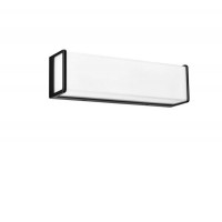 PYROT RC 18W Nástěnné venkovní svítidlo, těleso hliník, povrch černá, difuzor plast opál, LED 18W, 1350lm, teplá 3000K, 230V, IP54, rozměry 350x100x80mm.