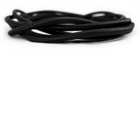 Kabel s textilním úpletem 2x0,75mm2 Závěsný kabel pro napájení svítidla, 2x0,75mm2, 230V, povrch textilní úplet, barva černá/červená, l=1000mm, cena za 1 m.