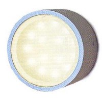 NOTO LED 2W Přisazené venkovní svítidlo, těleso hliník, povrch šedá tmavá, difuzor sklo opál, LED 2W, teplá, 230V, IP54, h=50mm, d=110mm