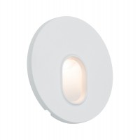 PREM WAND EBL Vestavné svítidlo do stěny kruhové, materiál plast, bílá, LED 1,7W, teplá 2700K, 110lm, 230V, IP20, tř.2, d=78mm, h=35mm, svítí dolů, montáž do KU68