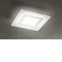 HONNEF PL SQ 30W/45W CCT Stropní přisazené LED svítidlo, těleso hliník, povrch bílá, difuzor plast opál, LED 30W/45W, přepín CCT teplá 3000K-denní 6000K, 230V, IP20, tř.1, rozměry dle typu.