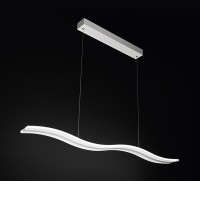 HONNEF HL 48W CCT Závěsné svítidlo, lustr, těleso hliník, povrch bílá, difuzor plast opál, LED 48W, 3648lm, přepín CCT teplá 3000K-denní 6000K, stmív., 230V, IP20, tř.1, rozměry 1200x96mm, vč závěs lanka 1500mm, lze zkr.