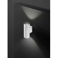 ZADOR WL 2x35W GU10 Nástěnné venkovní svítidllo, materiál kov, povrch černá grafit/bílá, pro žárovku 2x35W, GU10, 230V, IP65, tř.1, rozměry d=65mm, h=165mm, svítí nahoru/dolů.