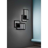 ORB WL 20W Nástěnné svítidlo, základna hliník, povrch bílá/černá, dif. plast opál, LED 20W, 1160lm, přepín. CCT teplá 3000K-denní 6000K, stmív., Ra80, 230V, IP20, tř.1, rozměry 290x420mm.