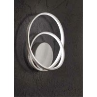 RAPPEN WL 28W CCT Nástěnné svítidlo, základna hliník, povrch bílá/broušená šedá/skořicová mat, dif. plast opál, LED 28W, 2240lm, přepín. CCT teplá 3000K/neutrální 4000K/denní 6000K, stmívatelné TRIAC., Ra80, 230V, IP20, rozměry d=300mm, h=100mm.