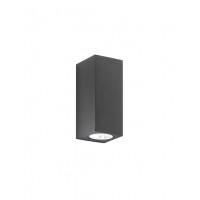 ZANDA WL 2x35W GU10 IP65 Nástěnné venkovní svítidlo, materiál kov, povrch černá antracit/bílá, difuzor sklo, pro žárovku 2x35W, GU10, 230V, IP65, tř.1, rozměry 70x165x80mm, svítí nahoru/dolů.