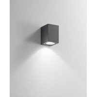 ZANDA WL 1x35W GU10 IP65 Nástěnné venkovní svítidlo, materiál kov, povrch černá antracit/bílá, difuzor sklo, pro žárovku 1x35W, GU10, 230V, IP65, tř.1, rozměry 70x100x80mm, svítí dolů.
