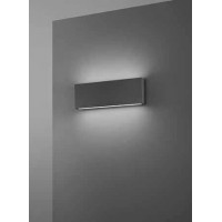 ZEUXO WL 7W/24W IP65 Nástěnné venkovní svítidllo, těleso kov, povrch černá grafit/šedá, dif. sklo, LED 7W/560lm, 24W/1920lm, přepín CCT teplá 2700K-3200K-neutr 4000K, Ra80, 230V, IP65, tř.1, rozměry dle typu, svítí nahoru/dolů.