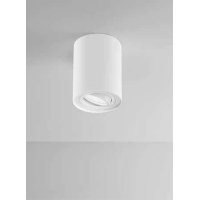 LIDOS R 1x35W GU10 Stropní bodové svítidlo, nastav. směr svícení +-30°, těleso kov, povrch bílá mat/černá mat, pro žárovku 1x35W, GU10, 230V, IP20, tř.1, rozměry d=95mm, h=125mm.