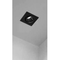BARGTEH BI SQ 1x35W GU10 Podhledové bodové svítidlo, čtvercové, výklopné, těleso kov, povrch bílá/černá, pro žárovku 1x35W, GU10, 230V, IP20, tř.1, rozměry 90x90x30mm.