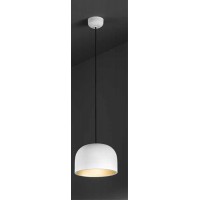 JAROS HL 1x40W E27 Závěsné svítidlo, těleso kov, povrch vnější zelená/bílá, vnitřní bílá, pro žárovku 1x40W, E27, 230V, IP20, tř.2, rozměry d=220mm, h=150mm, vč závěs kabelu l=2200mm, lze zkr.