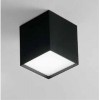 NORI PL 10W Stropní svítidlo, těleso hliník, povrch černá/bílá, difuzor plast opál, LED 10W, 800lm, teplá 3000K, Ra90, 230V, IP20, tř.1, rozměry 100x100x110mm.