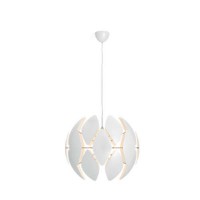 CHIFFON Závěsné svítidlo lustr, těleso plast, povrch bílá, pro žárovku 1x60W, E27, 230V, IP20, tř.2, rozměry d=800mm, vč závěsu l=1915mm, lze zkrátit