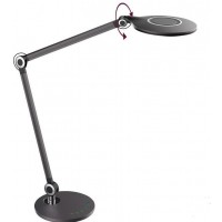 TORES 10W Stolní lampa, 2 ramena, nastav směr svícení, těleso kov a plast, povrch černá, LED 10W, 500lm, přepín teplota CCT teplá 3000K, neutrální 4500K, denní 6300K, stmív, 230V, IP20, tř.3, 540x670mm.