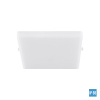 AGILO Stropní vestavné svítidlo čtvercové, těleso hliník, povrch bílá, difuzor opál, LED 8W/800lm, 13W/1300lm, 20W/2500lm, neutrální 4000K, 230V, IP65, tř.2, rozměry dle typu.