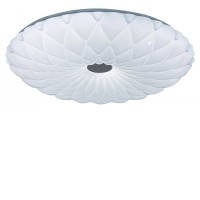 GELA  LED 48W, 72W, CCT Stropní svítidlo, zákldna kov, bílá, difuzor plast opál, efekt hvězdné oblohy, LED 48W, 72W, dálkovým ovladačem (součástí), lze stmívat, nastavit teplotu CCT, teplá 3000K, - denní 6500K, 230V, IP20