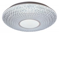 CORALIA LED 48W/72W Stropní svítidlo, základna kov, difuzor plast imitace křišťál, LED 48W/3476lm, 72W/5728lm, pomocí dálkového ovladače (součástí), stmívatelné, nast CCT, teplá 3000K, neutrální 4000K, denní 6500K, Ra80, 230V, IP20, rozměry dle typu