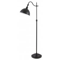 MARC STOJACÍ LAMPA Stojací lampa, těleso kov, povrch černá matná, pro žárovku 1x40W, E27, 230V, IP20, tř.1. rozměry d=230mm, výška h=1350mm, vypínač na tělese