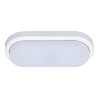 LOKI Stropní svítidlo, základna plast bílá, difuzor plast mat, LED 1x15W, neutrál 4000K, 1100lm, 230V, IP54. rozměry 230x105x42mm