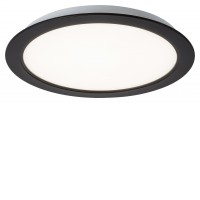 SHAUN Stropní svítidlo, těleso plast černá, difuzor plast opál, LED 5W/450lm, 12W/1035lm, 17W/1500lm, 24W/2300lm, neutrální 4000K, 230V, IP20, tř.2, rozměry dle typu.