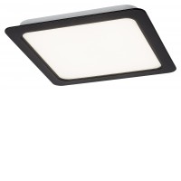 SHAUN Stropní svítidlo, těleso plast černá, difuzor plast opál, LED 5W/450lm, 12W/1035lm, 17W/1500lm, 24W/2300lm, neutrální 4000K, 230V, IP20, tř.2, rozměry dle typu.