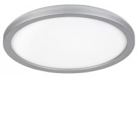 LAMBERT Stropní přisazené svítidlo, kruhové, těleso plast stříbrná, difuzor plast opál, LED 15W, neutrální 4000K, 1500lm, ,230V, do koupelny IP44, tř.2, rozměry d=280mm, h=28mm.