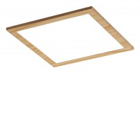 CYNARA SQ 12W/40W Stropní přisazené svítidlo, těleso kov, dekor dřevo světlé, difuzor plast opál, LED 12W/1260lm, 40W/4200lm, neutrální 4000K, 230V, IP20, tř.2, rozměry dle typu.