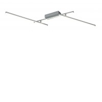 FUCUS 24W/40W Stropní svítidlo, těleso kov, povrch stříbrná, difuzor plast opál, LED 24W/1550lm, 40W/2460lm, neutrální 4000K, 230V, IP20, tř.2, rozměry dle typu.