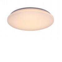 CERRIGEN Stropní svítidlo, těleso kov, povrch bílá, dif plast opál, LED 24W/1950lm, 48W/3380lm, nastavit. teplota pomocí Bluetooth CCT teplá 3000K - denní 6200K, stmív, 230V, IP20, rozměry dle typu.