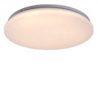 VENDEL Stropní svítidlo, těleso kov, povrch bílá, difuzor plast opál se třpyt. efektem dle typu, LED 12W/18W/24W, teplá 3000K/neutrální 4000K, 230V, IP20, tř.1, rozměry dle typu.