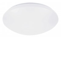 LUCAS Stropní svítidlo, senzor pohybu, záběr 120°, dosah 6m, těleso kov, povrch bílá, difuzor plast opál, LED 12W/830lm, 18W/1180lm, 24W/1750lm, neutrální 4000K, 230V, do koupelny IP44, tř.1, rozměry dle typu.