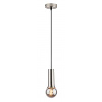 HARPAGO 1x40W, E27 Závěsné kabel s objímkou, základna kov, povrch chrom, pro žárovku 1x40W, E27, 230V, IP20, tř. 2, rozměry d=70mm. h=150mm, vč závěs kabelu l=1200mm, lze zkrátit.