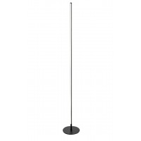 VULGARE 18W Stojací lampa, těleso kov, povrch černá mat, difuzor plast opál, LED 18W, teplá 3000K, 1050lm, stmívání pomocí spínače, 230V, IP20, tř.2, rozměry d=200mm, h=1465mm.
