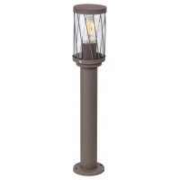 MERKURO FL 1x40W, E27, IP44 Sloupkové venkovní svítidlo, těleso kov, povrch hnědá, krycí plast čirý, pro žárovku 1x40W, E27, 230V, IP44, tř.1, rozměry dle typu.