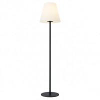 KRISTIAN 1X23/43W E27 Venkovní stojací lampa, základna kov, povrch bílá mat/tmavě šedá, stínítko polyetylen bílá opál, UV odolné, pro žárovku 1x23/34W E27, 230V, IP65, tř.2, rozměry dle typu