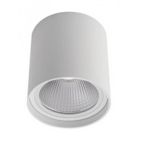 XIA Stropní přisazené bodové venkovní svítidlo, těleso kov, povrch černá/bílá mat, kryt sklo, LED 20W, teplá 3000K/2100lm, neutrální 4000K/2226lm, 230V, IP54, Ra80, tř.1, rozměry d=95mm, h=105mm.