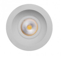 XENO LED 10W, IP65 Vestavné stropní svítidlo, nastavitelný sklon svícení +-15°, těleso kov, povrch bílá/černá, kryt sklo, LED 10W, teplá 3000K/1100lm, neutrální 4000K/1166lm, Ra80, 230V, IP65, rozměry d=115mm