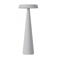 TAO Stolní venkovní lampa, hliník, bílá/šedobéžová/zelená mat/modrá mat/červená mat/černá mat,ED 2,5W, nastav. teplota CCT teplá 2700K-3000K, dotyk. stmív, napájení USB, 3,7V baterie 4400mAh, svítí až 10h, IP65, d=120mm, h=300mm