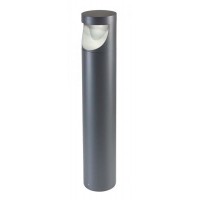 XWALK Sloupkové venkovní svítidlo, těleso hliník, povrch tmavě šedá/rezivá, krycí plast čirý, LED 12W, teplá 3000K, 1335lm, Ra80, 230V, IP65, tř.1, rozměry d=152mm, h=800mm, svítí dolů.