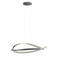 BRUGE HL 38W STEP Závěsné svítidlo, základna hliník, povrch bílá/zlatá mat/černá, dif plast opál, LED 38W, 2660lm, teplá 3000K, stmív. STEP, 230V, IP20, tř.2, rozměry 1070x450x250mm, vč. závěs. lanka l=1250mm, lze zkrátit.
