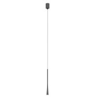SLIM HL 6,2W Závěsné bodové svítidlo, základna hliník, povrch bílá/hnědá-kávová/černá/zlatá/stříbrno-kávová/kouřový nikl, LED 6,2W, teplá 2700K/481lm, 3000K/495lm, 230V, IP20, d=32mm, výška dle typu, vč. závěs. kabelu l=1500mm, lze zkrátit.