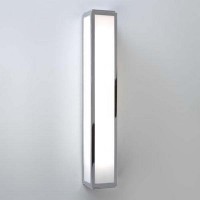 MASHIKO 600 Stropní svítidlo těleso kov, povrch chrom lesk, difuzor sklo opál mat, LED 10,8W, teplá bílá 3000K, 230V, do koupelny IP44, rozměry l=600mm 80x80mm