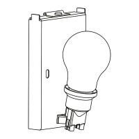 CHUO 250 Základna nástěnného svítidla, těleso kov, povrch bílá, pro žárovku 1x60W E27, 230V, IP20, POUZE základna stínítko SAMOSTATNĚ