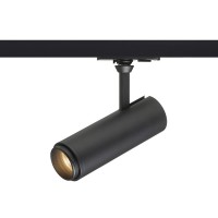 FOCUS Bodové svítidlo do 1-fázové lišty, nastav směr svícení, těleso hliník, povrch bílá/černá, LED 12W/20W, přepínačem CCT nast. teplota teplá 3000K-denní 5000K, stmív TRIAC, vyzař. úhel 10°-60°, 230V, IP20, rozměry dle typu.