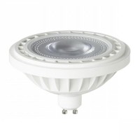 LED 12W GU10 ES111 45° 230V Světelný zdroj, žárovka LED 12W, GU10 ES111, teplá 3000K, nebo, neutrální 4000K, vyzař. úhel 45°, Ra80, 230V, d=111mm, h=60mm, těleso plast povrch bílá, nebo šedostříbrná