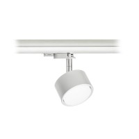 PIXIE Bodové svítidlo, těleso hliník, povrch chrom/šedostříbrná, chrom/bílá, chrom/černá, pro LED 1x7W, GX53, 230V, IP20, tř.1, rozměry d=90mm, h=124mm, vč adaptéru do 3F lišty kompatibilní NORDIC ALUMINIUM, EUTRAC