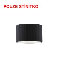 RON Stínítko svítidla, materiál textil plissé, povrch černá nebo růžová, pro žárovku max 23W, rozměry dle typu