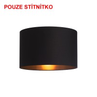 RON Stínítko, materiál textil,povrch černá/zlatá fólie,černá/měděná fólie,bílá,meruňková/bílá,oranžová/bílá,terakota/bílá,olivová/stříbrná,mátová/stříbrná,světlešedá/bílá,limetková/bílá,petrolejová/stříbrná,holubí šeď/stříbrná